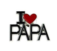 Pin's I Love Papa - Humour - qualité de finition - Epingle - Broche - Badge - PINS HUMOUR - ORIGINAUX