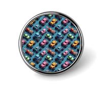 Pins imprimés de camions tout-terrain pour sac à dos - Pins en émail mignons pour veste, manteau, chapeau, sac, badge, pin's bouton amusant et original pour femmes et hommes, accessoires de mode