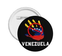 Pin's « Je soutiens le Venezuela » - Non à la guerre américaine contre le Venezuela - Badge en métal (1 pièce)