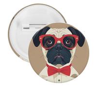 Pin's Khabby en métal rond et léger pour sac à dos, pour chemises, vestes, châle, manteau unisexe, 12PCS, Fer blanc, épingles rondes en métal