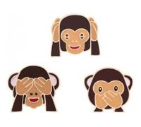 Pin's Les 3 singes de la sagesse
