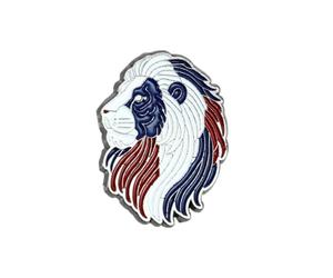 Pin's Lion Design, Bleu Blanc Rouge - Animaux - qualité de finition - Epingle - Broche - Badge - PINS PATRIOTES FRANCE