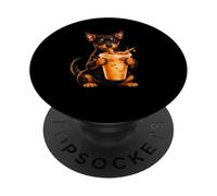 Pin's Miniature Amusant pour Amoureux du café glacé PopSockets PopGrip Adhésif