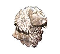 Pin's Münsterländer | pour le chapeau ou le revers | Parfait pour les amoureux des chiens | Pin's Button | Vieux argent