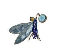 Pin's Mystical Girl avec ailes changeantes de couleur rétro pour des tenues élégantes, As show, Métal