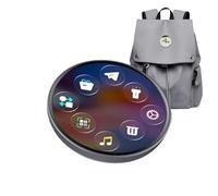 Pin's numérique rechargeable magnétique avec lumière LED, pour fans de football, garçons, filles, concerts, musique, fêtes, sac à dos, etc