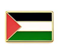 Pins Palestine | Broche Pin Free Palestine | Pin's Drapeau Palestinien Pasteque | Accessoire pour Crocs et Sac à Dos | Émail Durable | Bijoux Plaqué Or