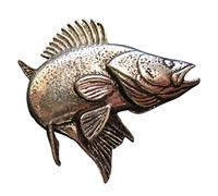 Pin's Perche | pour le chapeau ou le revers | Parfait pour la tenue de pêcheur | Pin's Button | Vieux argent