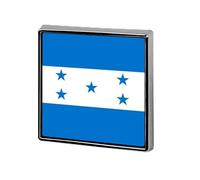 Pin'S Personnalisé Avec Drapeaux Nationaux De La République Du Honduras Épinglette Ronde/Carrée/En Forme De Cœur En Métal Avec Bouton Papillon Broches Pour Hommes Et Femmes Accessoires Cadeau