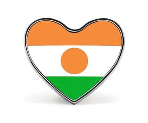 Pin'S Personnalisé Avec Drapeaux Nationaux De La République Du Niger Épinglette Ronde/Carrée/En Forme De Cœur En Métal Avec Bouton Papillon Broches Pour Hommes Et Femmes Accessoires Cadeau