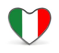 Pin'S Personnalisé Avec Drapeaux Nationaux De La République Italienne Épinglette Ronde/Carrée/En Forme De Cœur En Métal Avec Bouton Papillon Broches Pour Hommes Et Femmes Accessoires Cadeau