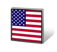 Pin'S Personnalisé Avec Drapeaux Nationaux Des États-Unis D'Amérique Épinglette Ronde/Carrée/En Forme De Cœur En Métal Avec Bouton Papillon Broches Pour Hommes Et Femmes Accessoires Cadeau
