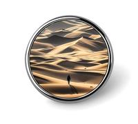 Pin's personnalisé « Désert solitaire » en alliage d'aluminium, badge bouton, broche exquise et classique de 2,5 cm (1 pouce) pour sacs à dos, chapeaux, costumes, vestes et vêtements.