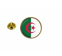 Pins Pin Badge Pin's Drapeau Algerie Algerien Rond Cocarde