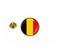Pins Pin Badge Pin's Drapeau Belgique Belge Rond Cocarde