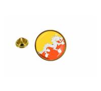 Pins Pin Badge Pin's Drapeau Bhoutan Rond Cocarde