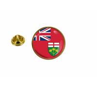 Pins Pin Badge Pin's Drapeau Canada Ontario Rond Cocarde