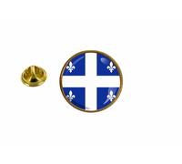 Pins Pin Badge Pin's Drapeau Canada Quebec Rond Cocarde