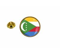 Pins Pin Badge Pin's Drapeau Comores Comorien Rond Cocarde