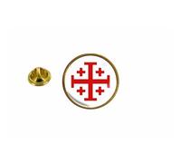 Pins Pin Badge Pin's Drapeau Croix Jerusalem Templier Blanc
