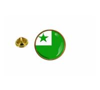 Pins Pin Badge Pin's Drapeau Esperanto Rond Cocarde