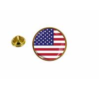 Pins Pin Badge Pin's Drapeau Etats Unis Americain Usa Rond