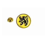 Pins Pin Badge Pin's Drapeau Flandres Belgique Rond Cocarde