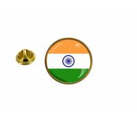 Pins Pin Badge Pin's Drapeau Inde Indien Rond Cocarde