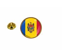 Pins Pin Badge Pin's Drapeau Moldavie Moldave Rond Cocarde