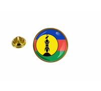 Pins Pin Badge Pin's Drapeau Nouvelle Caledonie Kanaky Rond