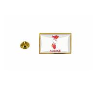 Pins Pin Badge Pin's Drapeau Pays Carte Alsace Departement