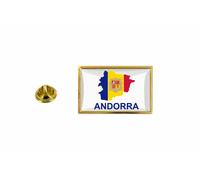Pins Pin Badge Pin's Drapeau Pays Carte And Andorre Andorra
