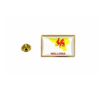 Pins Pin Badge Pin's Drapeau Pays Carte Belgique Wallonie
