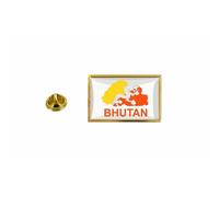 Pins Pin Badge Pin's Drapeau Pays Carte Bht Bhoutan