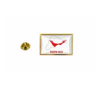Pins Pin Badge Pin's Drapeau Pays Carte Ile De Paques