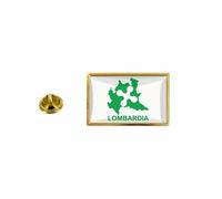 Pins Pin Badge Pin's Drapeau Pays Carte Italie Province Lombardia Lombardie