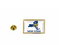 Pins Pin Badge Pin's Drapeau Pays Carte Usa New York