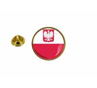 Pins Pin Badge Pin's Drapeau Pologne Polonais Aigle Rond Cocarde