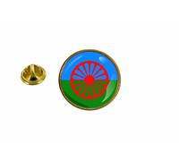 Pins Pin Badge Pin's Drapeau Roms Romani Gitan Tzygane Rond