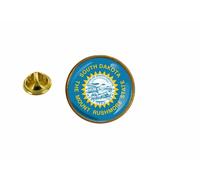 Pins Pin Badge Pin's Drapeau Usa Americain Etats Unis Dakota Du Sud Rond