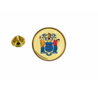 Pins Pin Badge Pin's Drapeau Usa Americain Etats Unis New Jersey Rond Cocarde