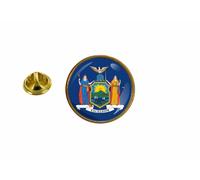 Pins Pin Badge Pin's Drapeau Usa Americain Etats Unis New York Rond Cocarde