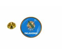 Pins Pin Badge Pin's Drapeau Usa Americain Etats Unis Oklahoma Rond Cocarde