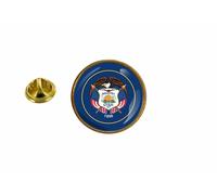Pins Pin Badge Pin's Drapeau Usa Americain Etats Unis Utah Rond Cocarde
