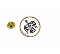 Pins Pin Badge Pin's Drapeau Vinland Viking Odin Raven Blanc