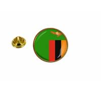 Pins Pin Badge Pin's Drapeau Zambie Zambien Rond Cocarde