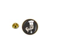 Pins Pin Badge Pin's Metal Avec Pince Papillon Chef Cuisinier Italie