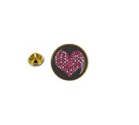Pins Pin Badge Pin's Metal Avec Pince Papillon Coeur Amour