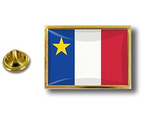 pins pin Badge pin's Metal avec Pince Papillon Drapeau acadie acadien