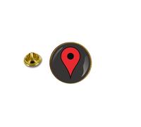 Pins Pin Badge Pin's Metal Avec Pince Papillon Epingle Geolocalisation